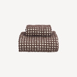 Puro Ruutu towel 50x70cm | brown/sand