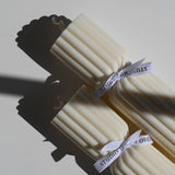 Ribbed Column Candle Set I soy