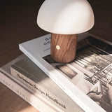 Mini Mushroom Lamp - Walnut