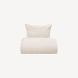 Syli bed linen set in cotton I CHALK